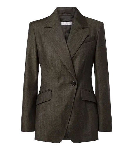 Double-breasted virgin wool blazer