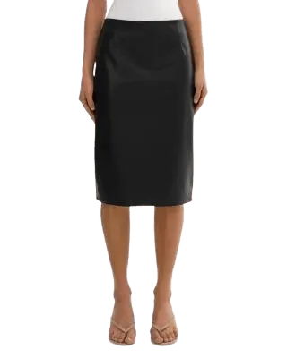 Luciana Faux Leather Pencil Skirt