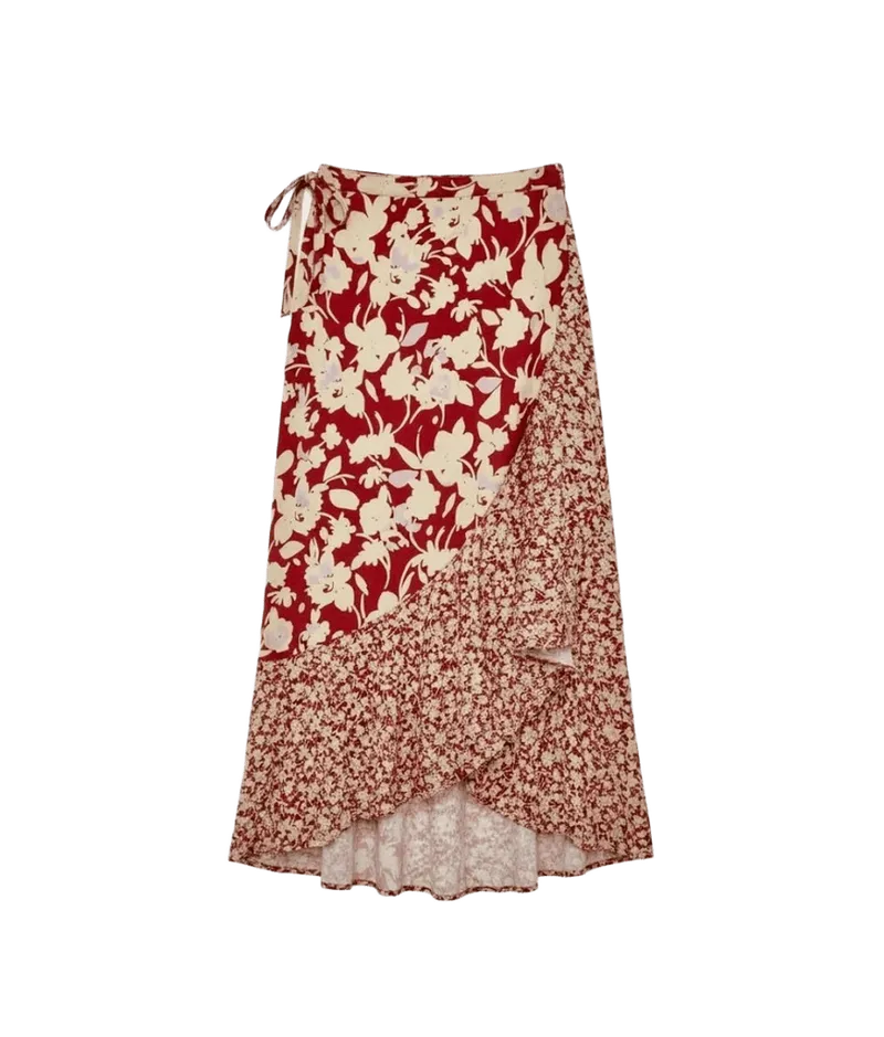 The Silky Luxe Beach to Brunch Wrap Skirt