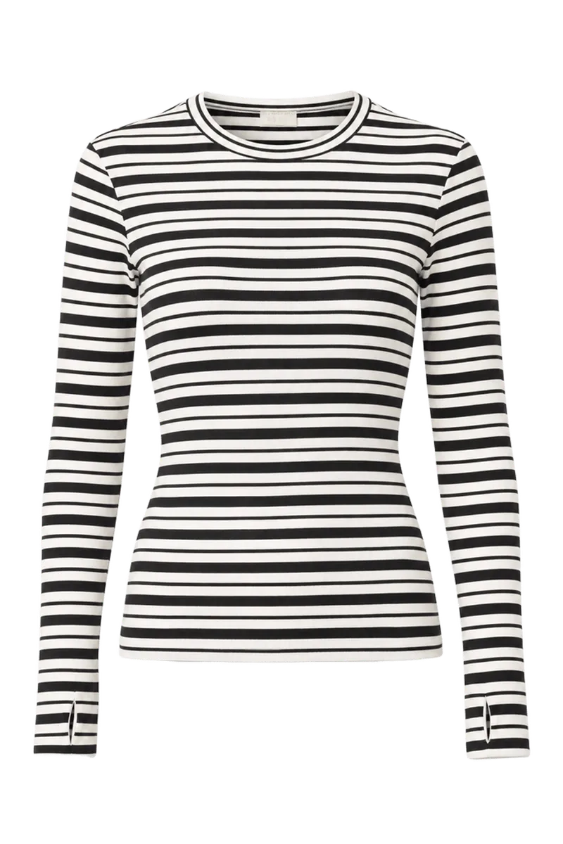 Abby Stripe Crew Neck Top