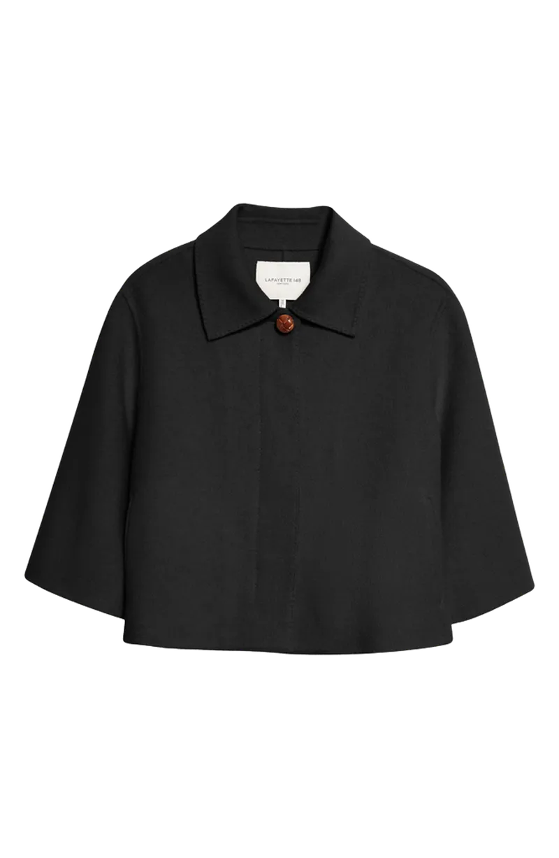 Double Face Wool & Cashmere Crop Jacket