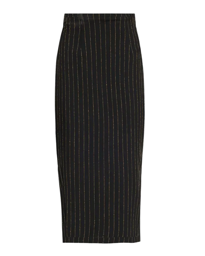 Tailored Wool Midi Pencil Skirt