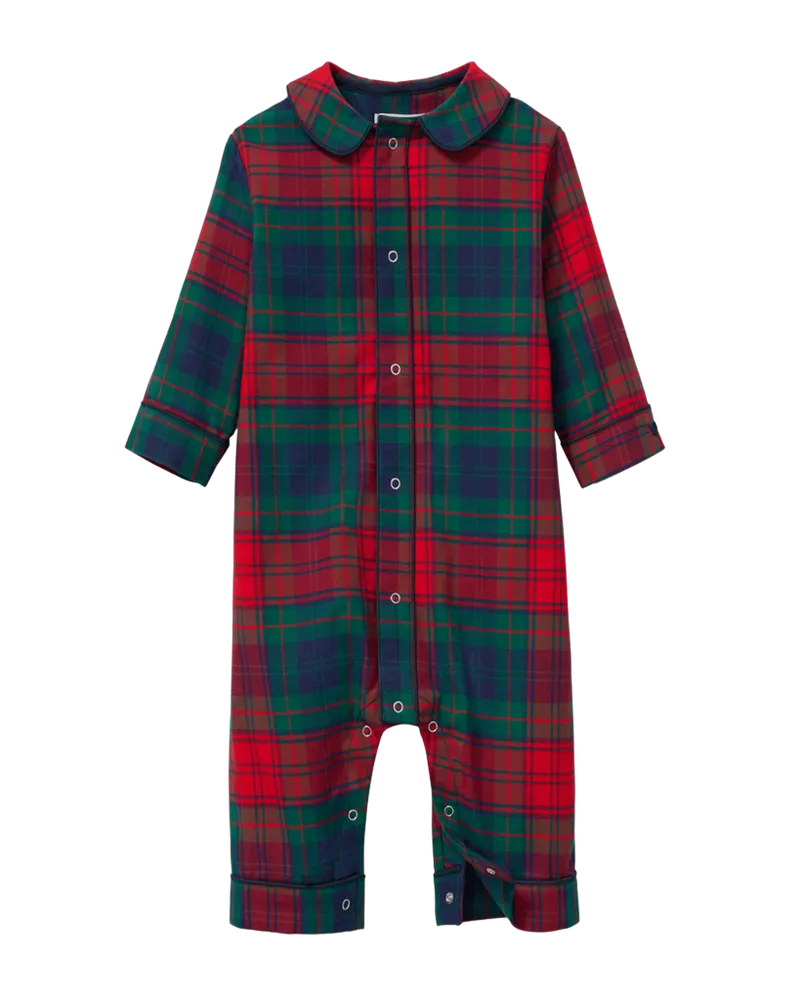 Baby's Brushed Twill Cambridge Romper in St. James Tartan
