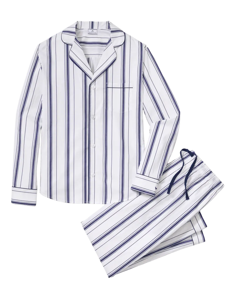 Men's Poplin Pajama Set in Parlor Stripe