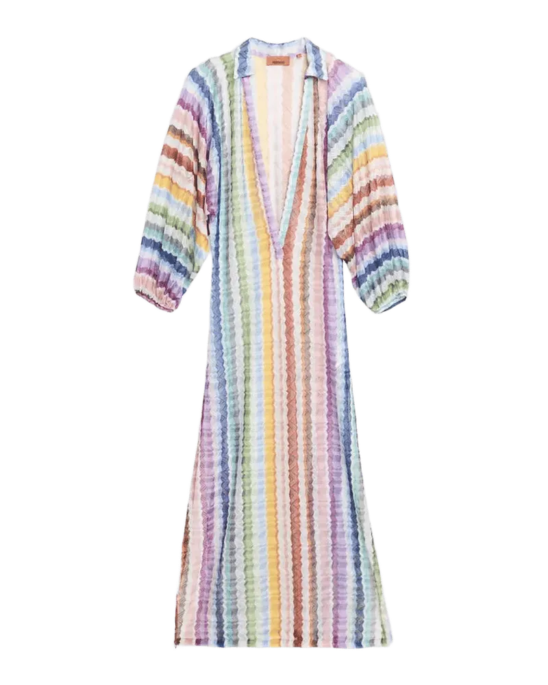 Zig Zag Knit Maxi Dress Coverup