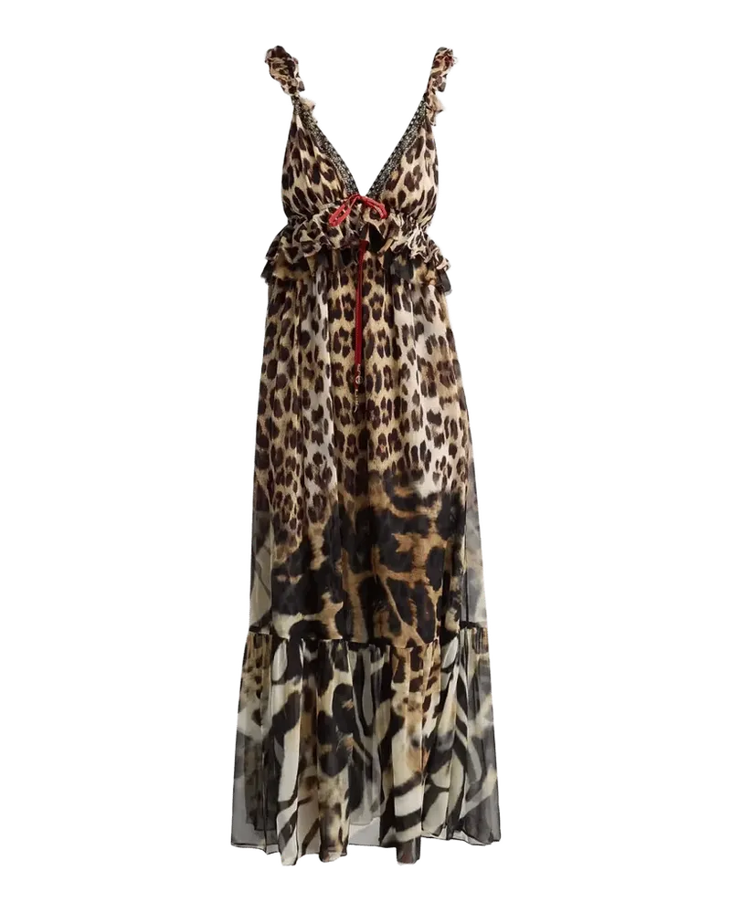 Camilla Frill Silk Printed Dress