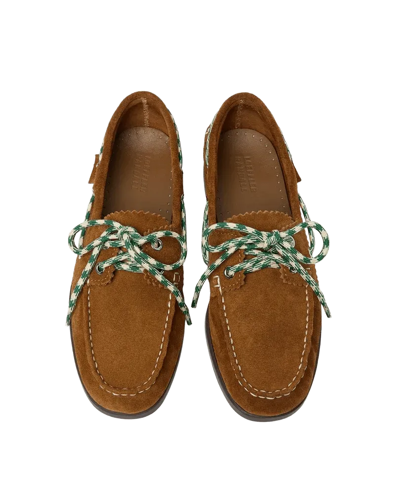 Franco Cacao Suede Boat Shoe