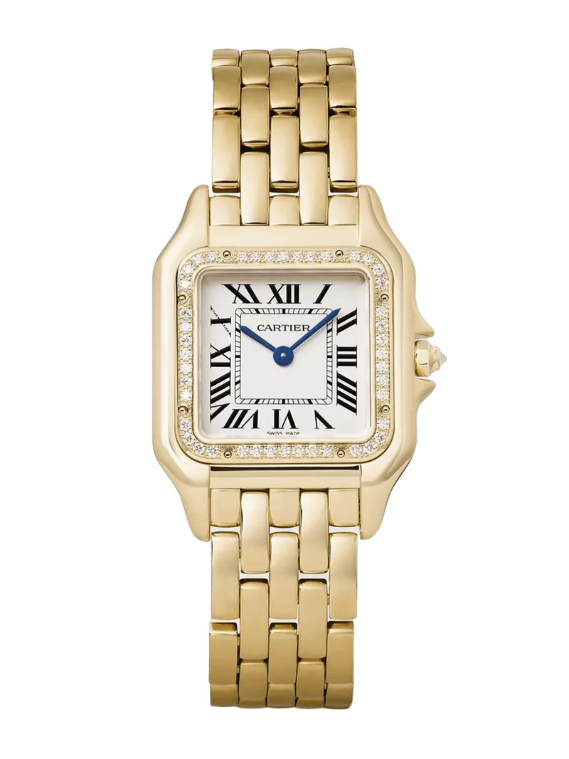 Panthère de Cartier medium 18-karat gold diamond watch - gold - One Size