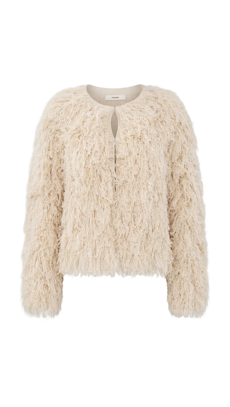 The Fringe Sweater Jacket