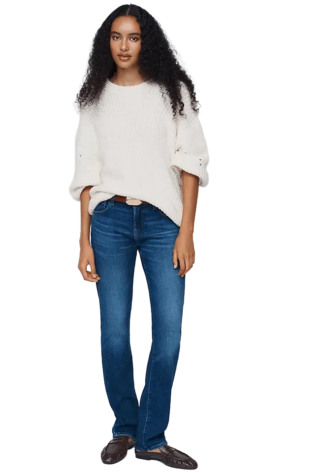 7 For All Mankind Mid-Rise Straight Jeans