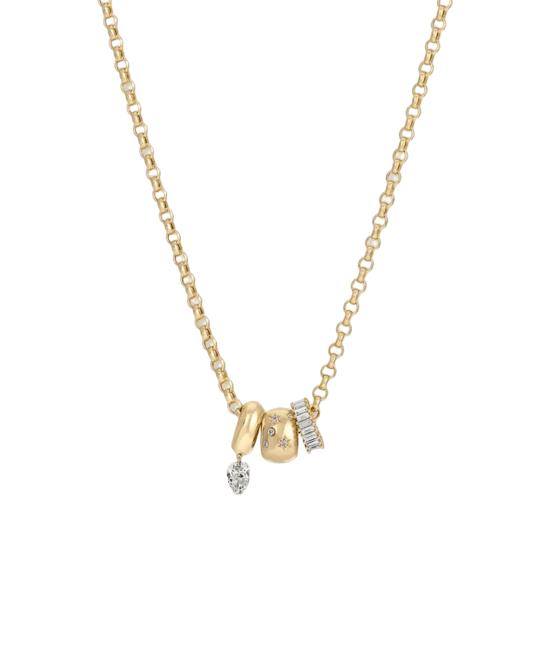 Lucky Stars Diamond Big Bead Necklace