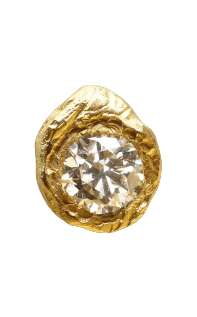 18k Yellow Gold Iman Single Earring