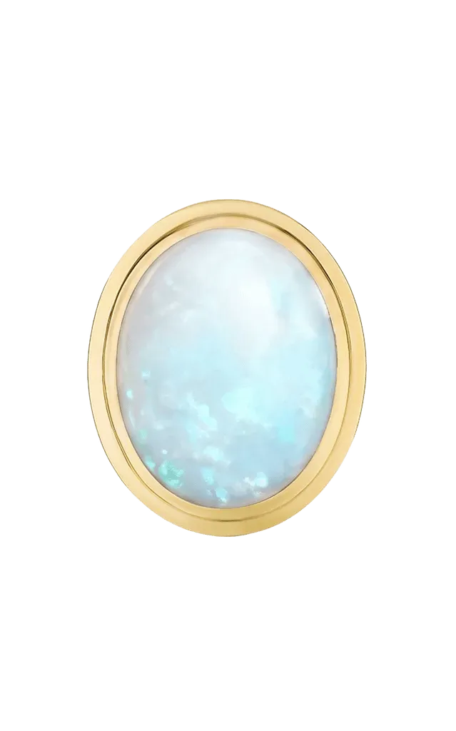G-One' Opal 18K Yellow Gold Cabochon Ring