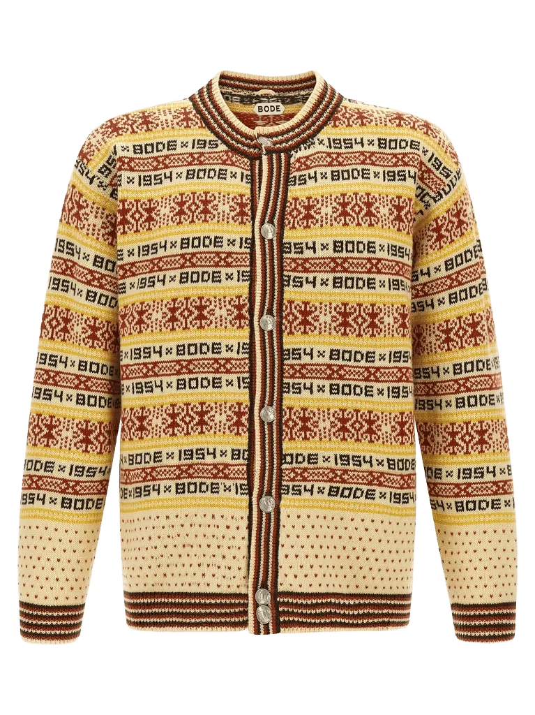 Bode Marzipan Cardigan — Cream