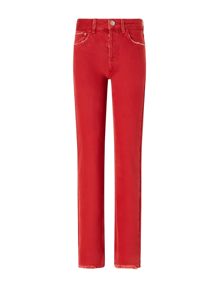 Daya mid-rise straight-leg jeans