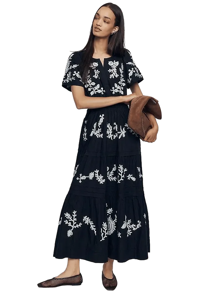Somerset Maxi Dress: Embroidered Edition