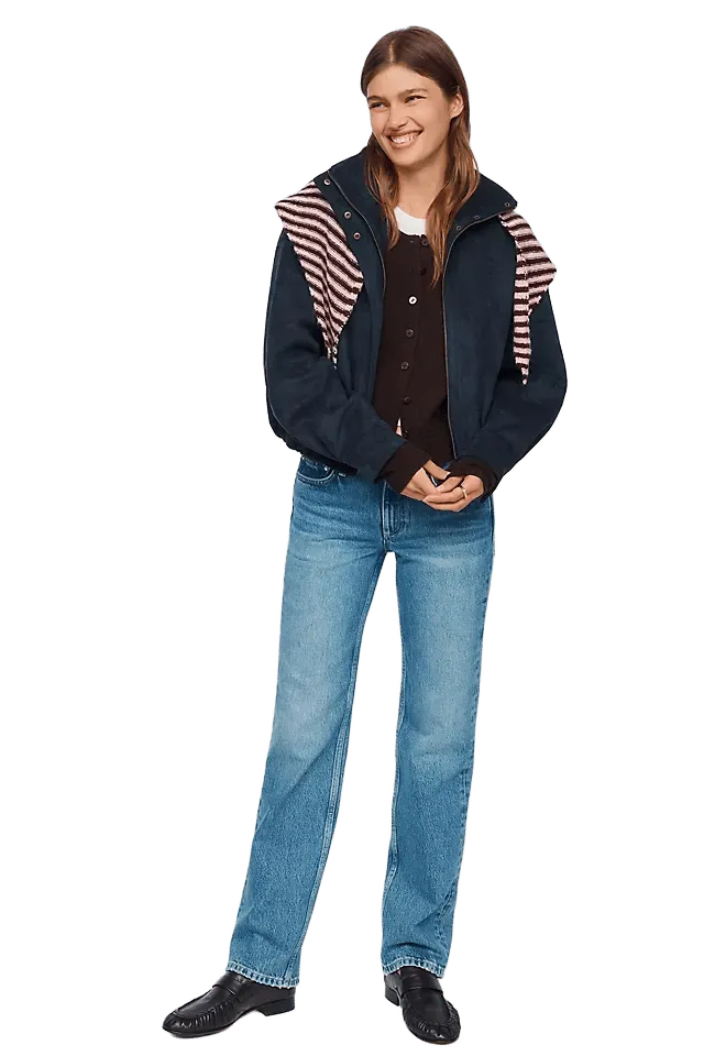 rag & bone Harlow Low-Rise Straight-Leg Jeans