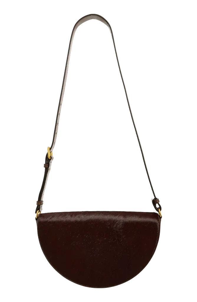 Genuine Calf Hair & Leather Crossbody Bag