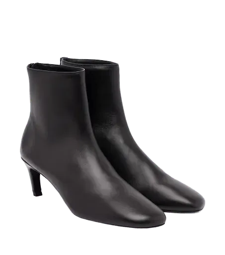 Leather ankle boots