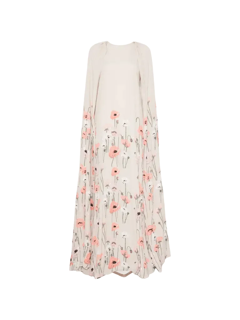 Bernadette Minnie poppy-embroidered dress