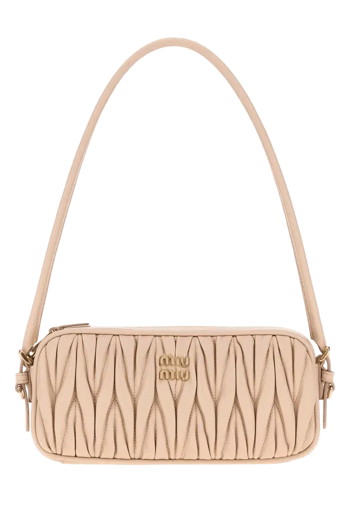 Miu Miu Quilted Leather Shoulder Bag — Cipria