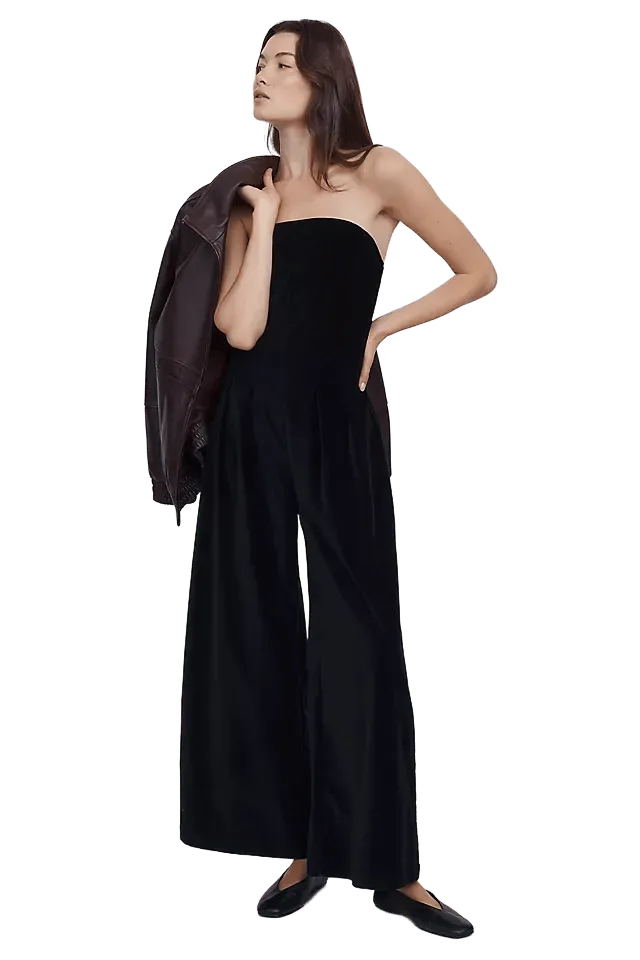 Exquise Tobie Velvet Jumpsuit