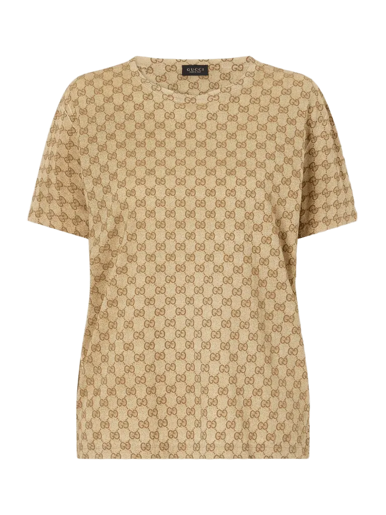 GG Supreme jacquard cotton-jersey T-shirt