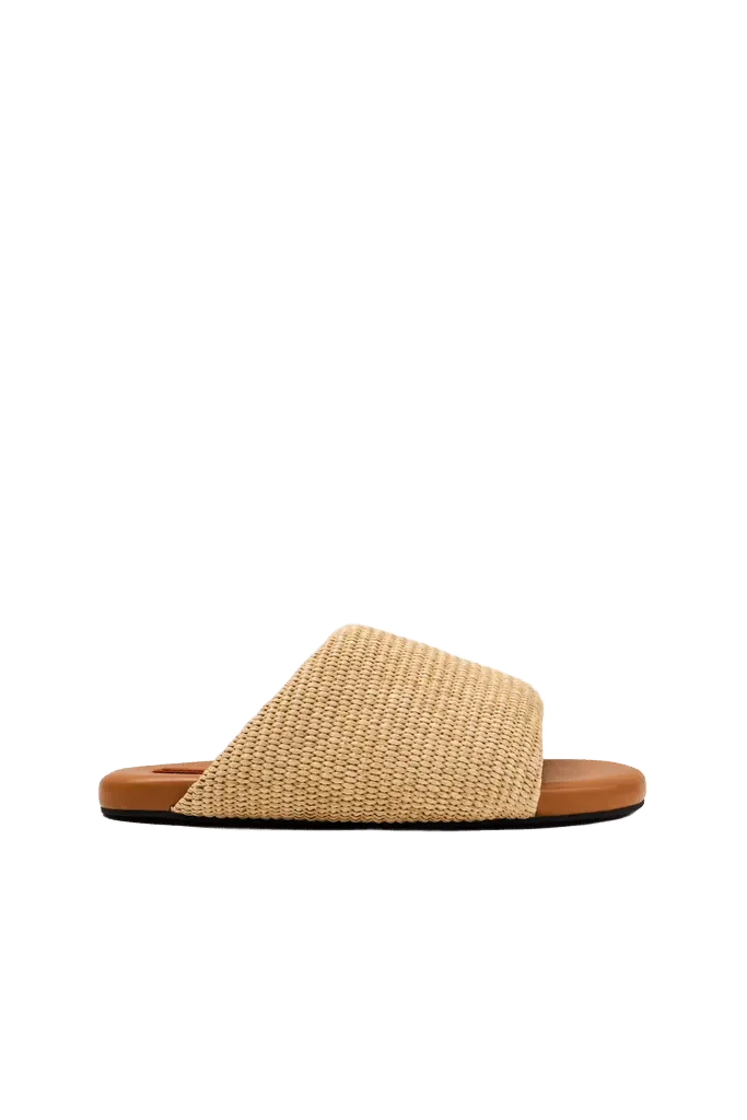 Raffia Bubble Slide in Natural