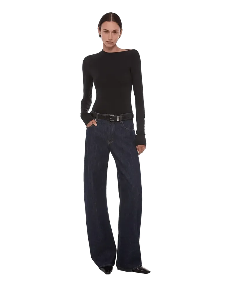 Asymmetric Long-Sleeve Top