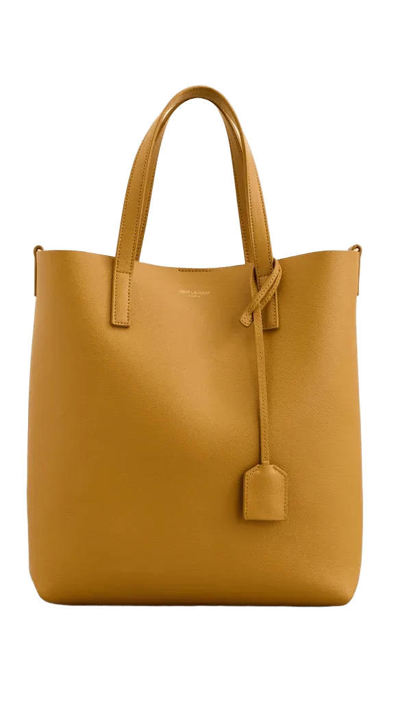 YSL Yellow Leather Toy Shopping Tote