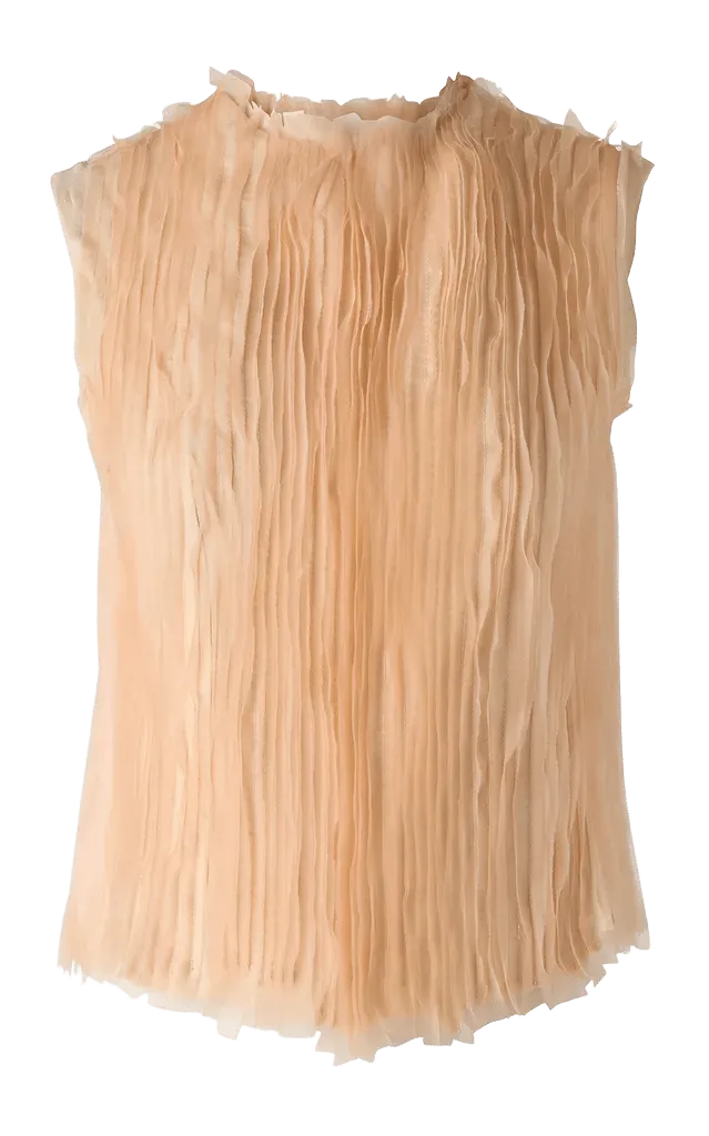 Brushstroke Silk Tank Top