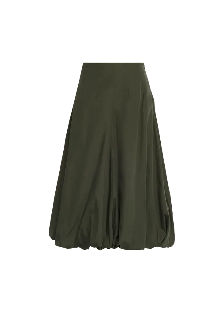 TWP Full Intentions Cotton Bubble Midi Skirt