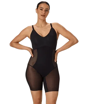 maidenform womens sculpting mid thigh bodysuit