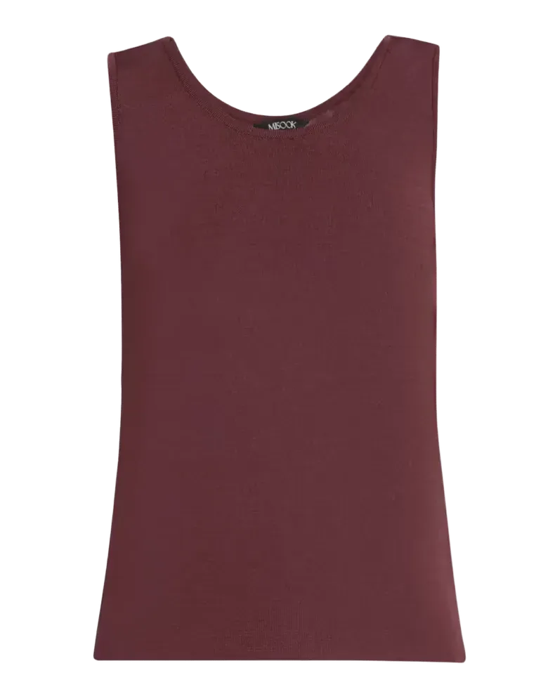 Scoop-Neck Knit Tank Top