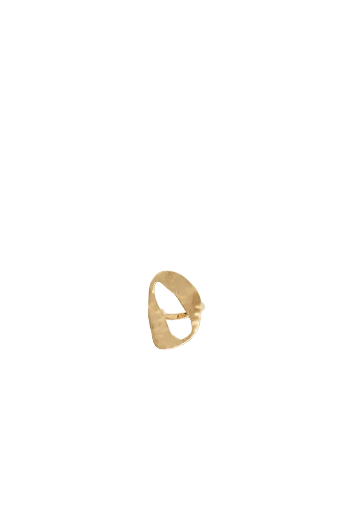 RUE MINI RING - BRUSHED BRASS