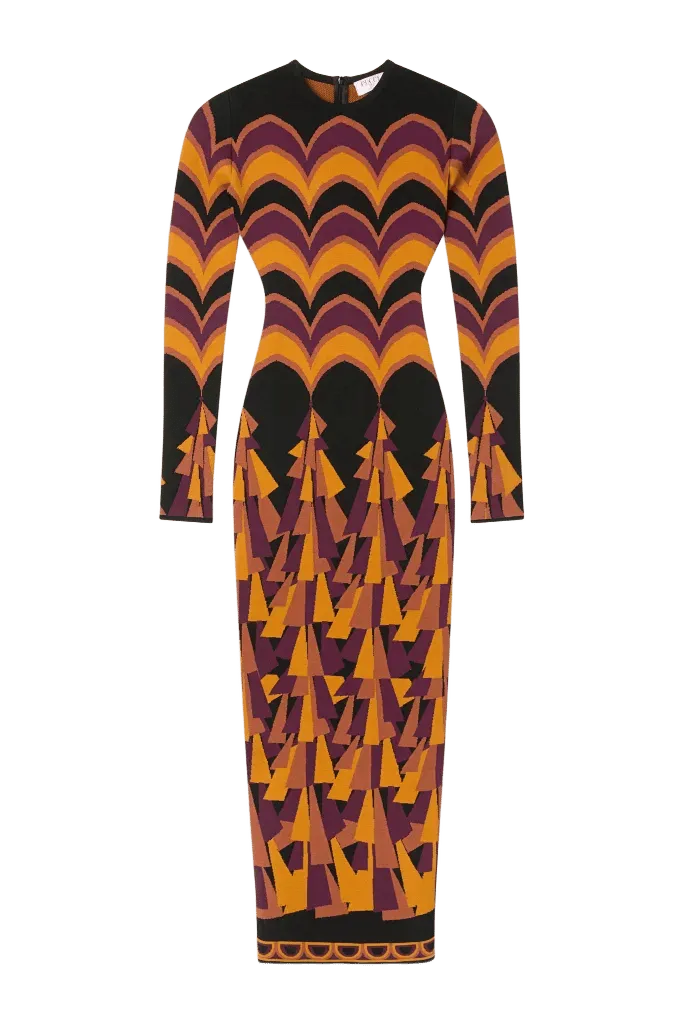 Baiadera Print Jacquard Dress