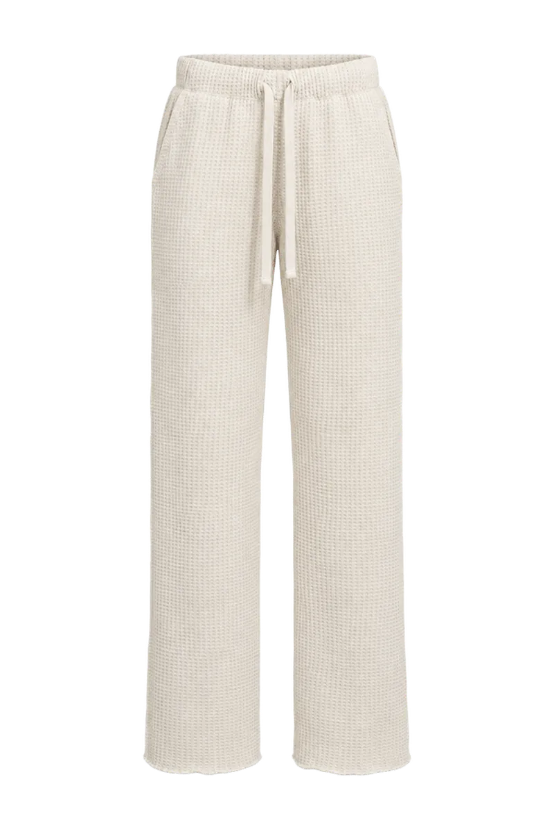 Organic Waffle Straight Leg Sweatpant