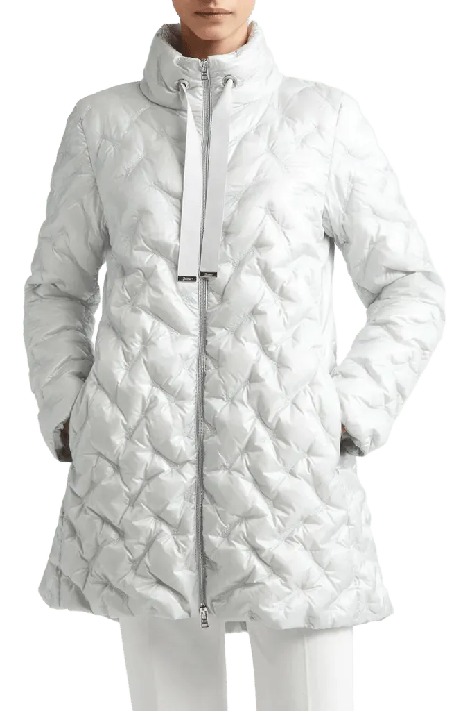 Water Repellent Ultralight Nylon Quilted Down Jacket