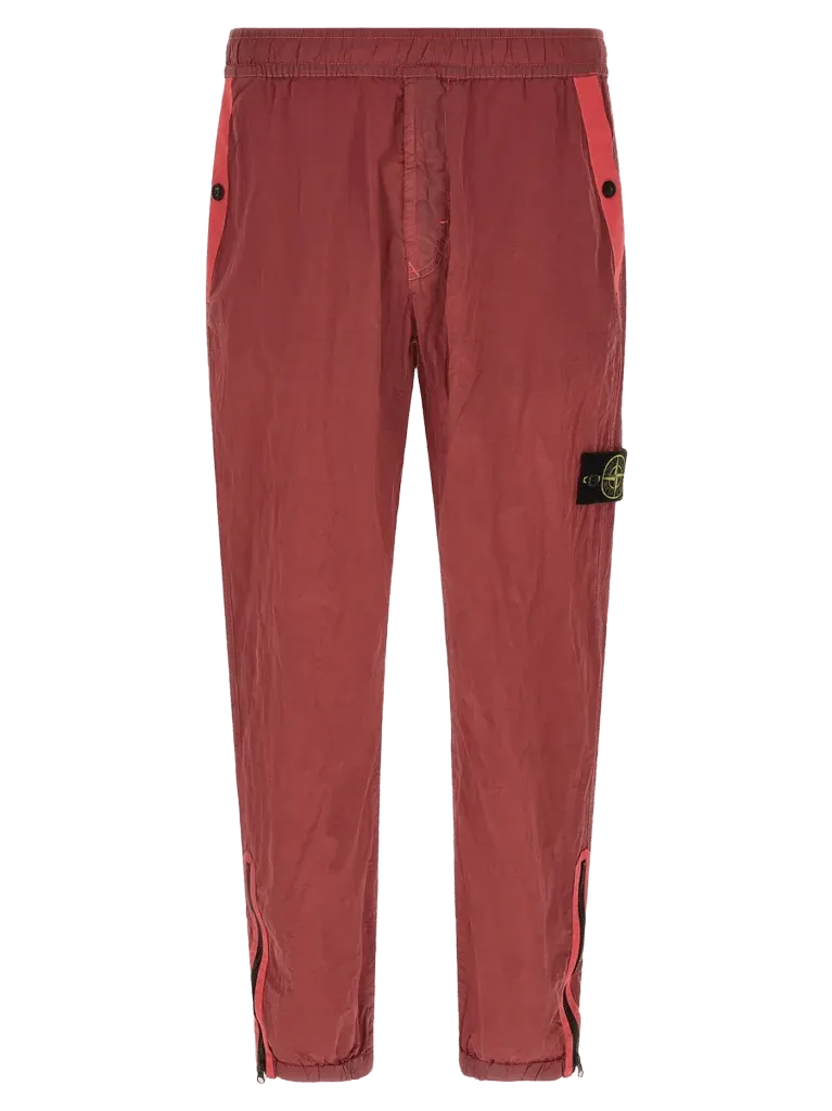 Stone Island Nylon Metal Econyl Joggers — Red