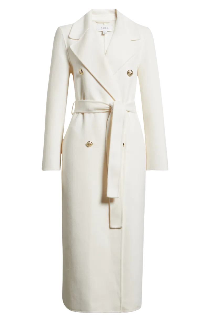 Dora Double Breasted Wool Blend Coat
