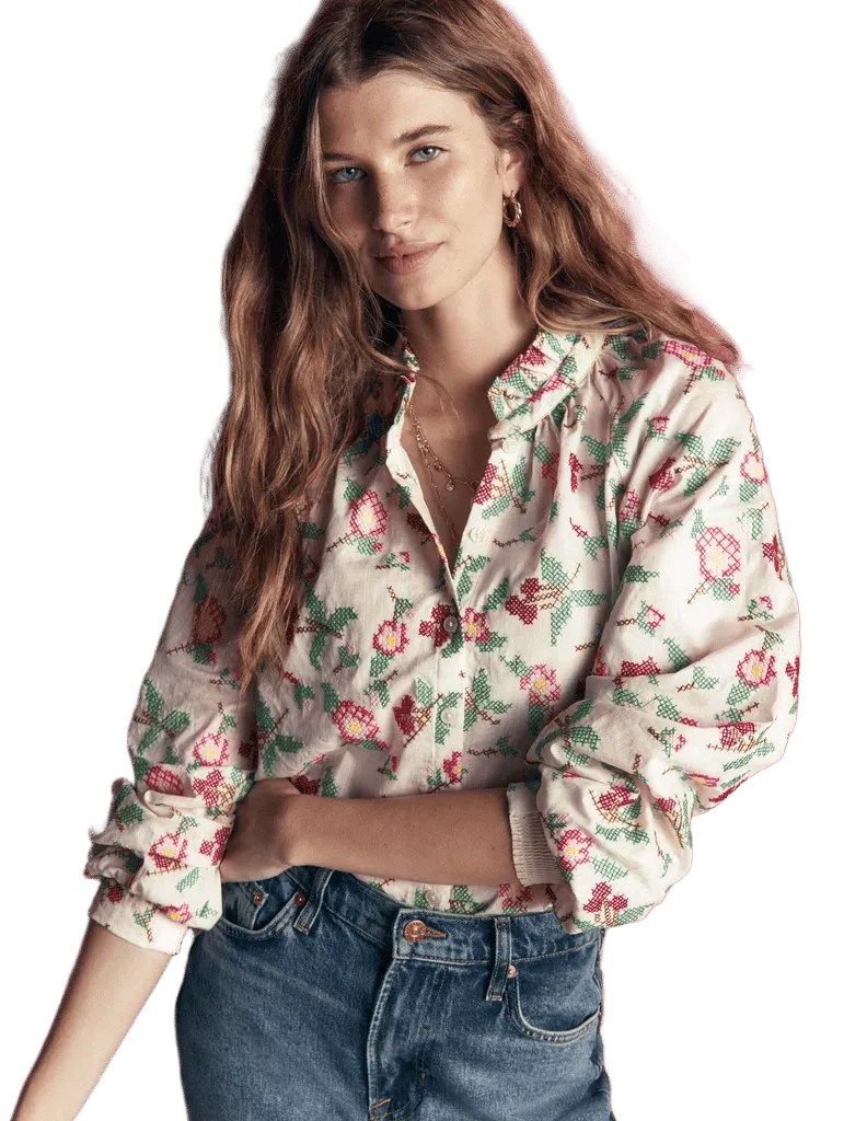 Erica Cotton Frill Top
