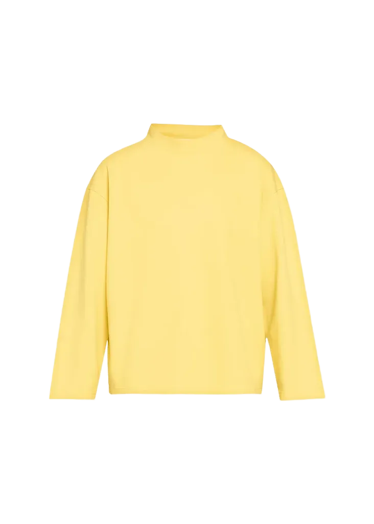 Kate Mock-Neck Cotton Jersey Sweatshirt