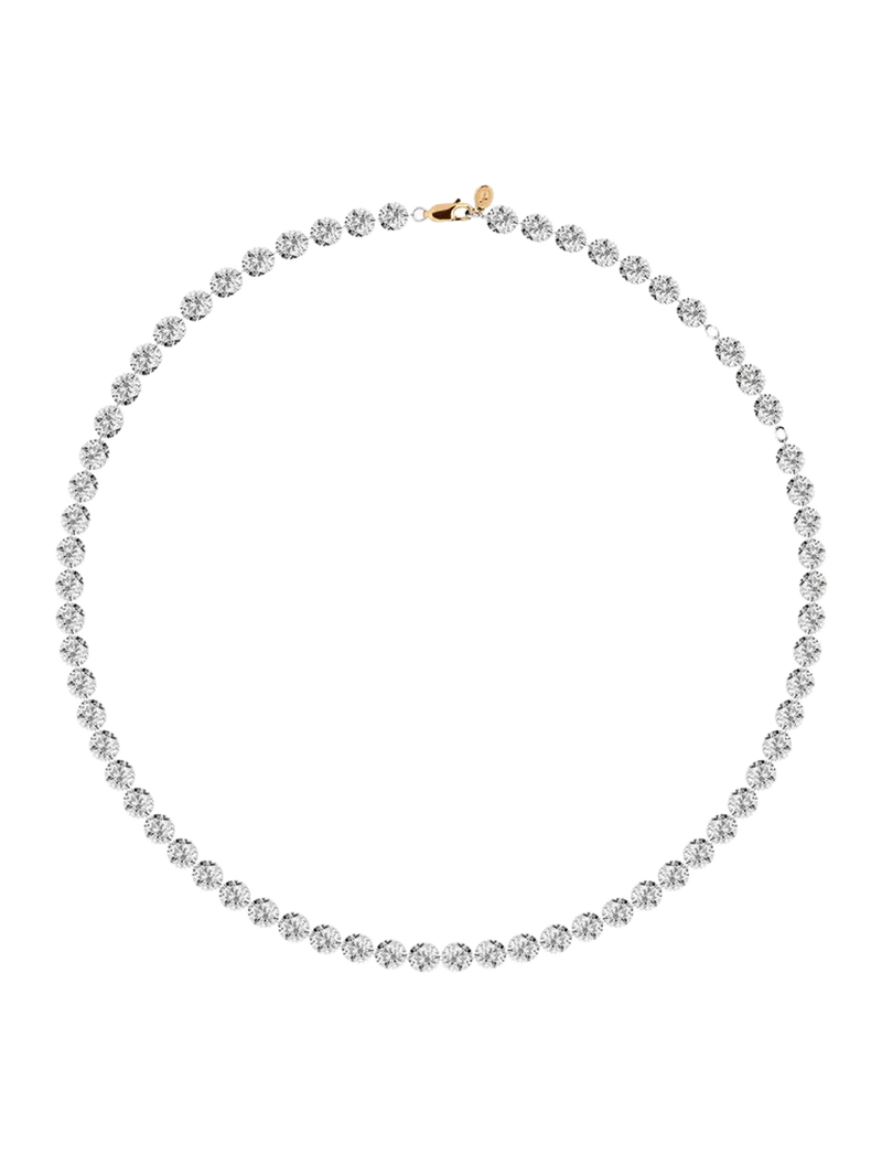 14K FLOATING ETERNITY NECKLACE IN 65 CARATS LAB DIAMOND, 14K YELLOW GOLD