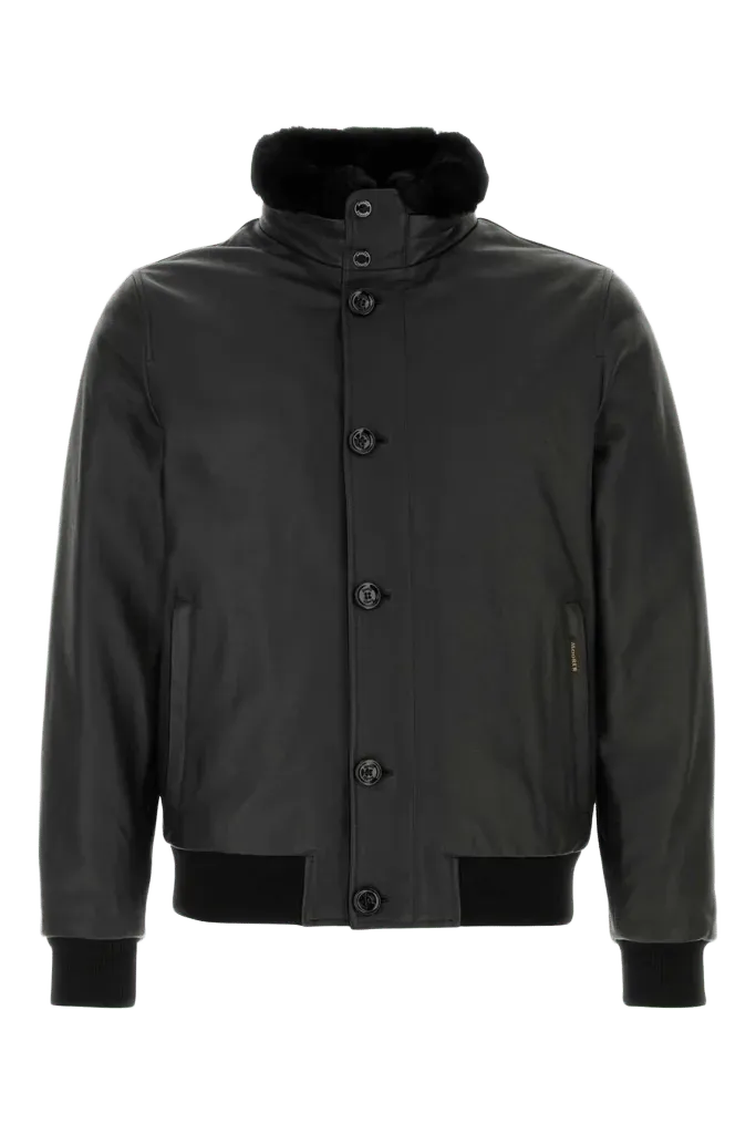 Moorer Bomber Jacket — Black