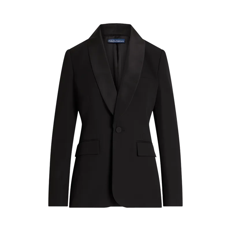 Single-Breasted Wool Tuxedo Jacket
