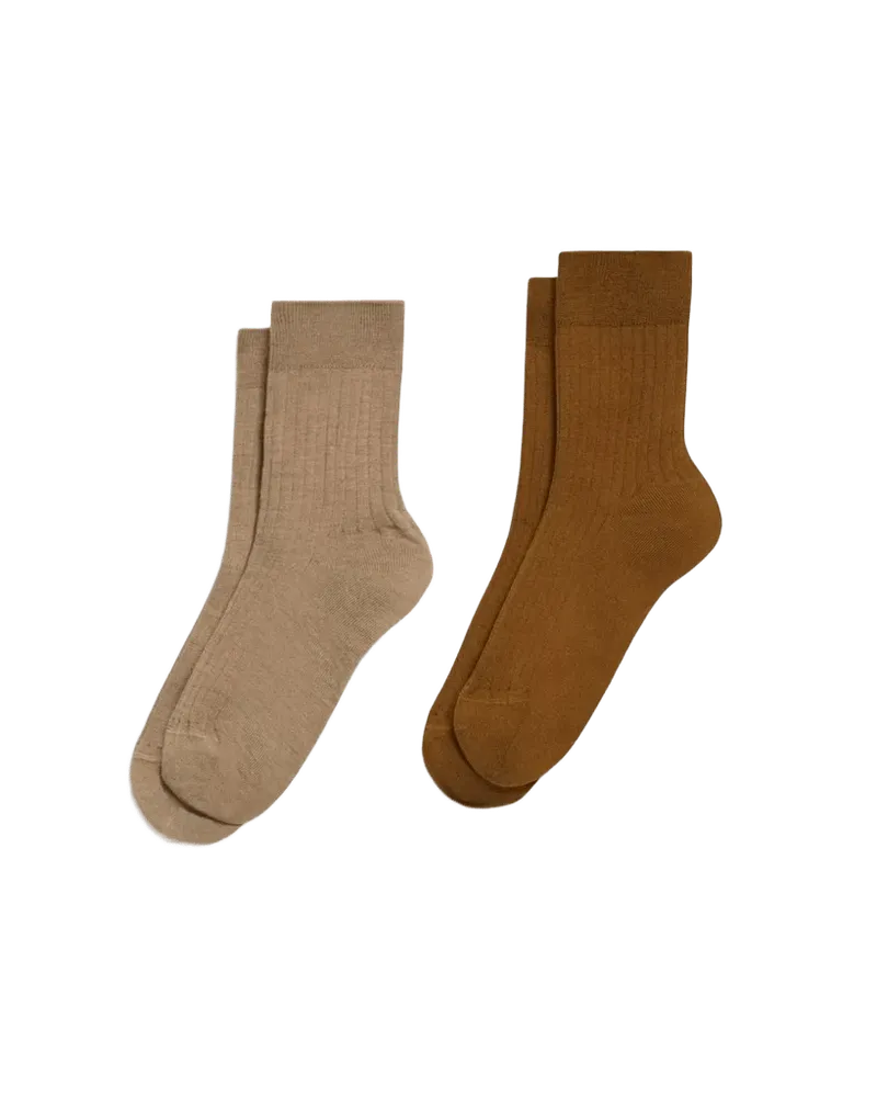 2-Pack Trouser Socks in Washable Wool