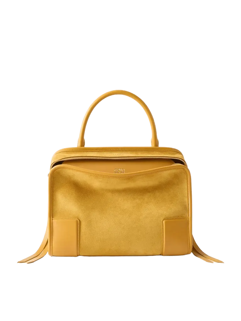 Amazona 180 medium suede shoulder bag - sand - One Size