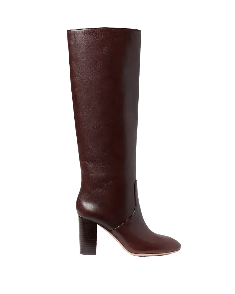Goldy Espresso Leather Tall Boot