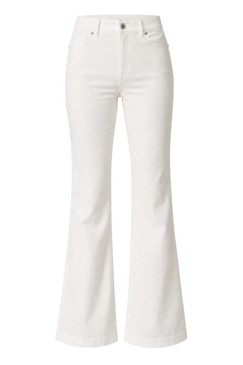 Parchment Solid Domino Velvet Pants