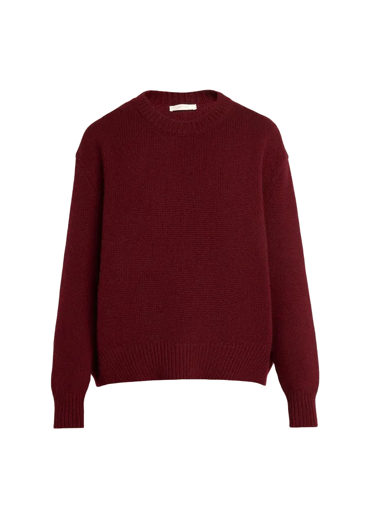 The Row Parth Cashmere Oversized Crewneck Sweater